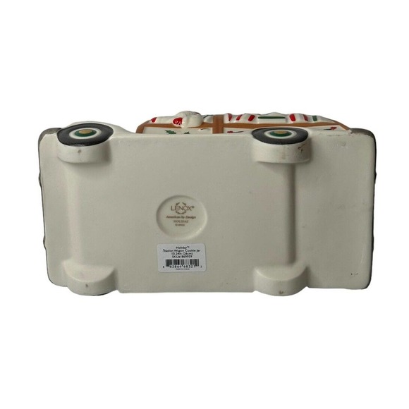 Lenox Holiday Vintage Style Station Wagon Cookie Jar w/Santa & Xmas Tree New - Picture 11 of 12